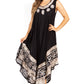Sakkas Batik Flower Caftan Tank Dress / Cover Up