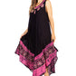 Sakkas Batik Flower Caftan Tank Dress / Cover Up