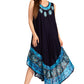 Sakkas Batik Flower Caftan Tank Dress / Cover Up