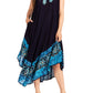 Sakkas Batik Flower Caftan Tank Dress / Cover Up