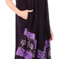 Sakkas Batik Flower Caftan Tank Dress / Cover Up