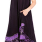 Sakkas Batik Flower Caftan Tank Dress / Cover Up