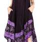 Sakkas Batik Flower Caftan Tank Dress / Cover Up
