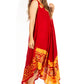 Sakkas Batik Flower Caftan Tank Dress / Cover Up