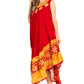 Sakkas Batik Flower Caftan Tank Dress / Cover Up