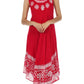 Sakkas Batik Flower Caftan Tank Dress / Cover Up