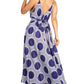 Sakkas Niza Women's Maxi Summer Casual Sleeveless Floral V neck Loose Long Dress