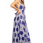 Sakkas Niza Women's Maxi Summer Casual Sleeveless Floral V neck Loose Long Dress