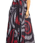 Sakkas Niza Women's Maxi Summer Casual Sleeveless Floral V neck Loose Long Dress
