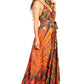 Sakkas Niza Women's Maxi Summer Casual Sleeveless Floral V neck Loose Long Dress