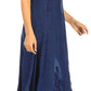 Sakkas Marni Women's Casual Maxi Short Sleeve Stonewashed Long Caftan Dress Lace
