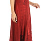Sakkas Marni Women's Casual Maxi Short Sleeve Stonewashed Long Caftan Dress Lace
