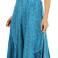 Sakkas Marni Women's Casual Maxi Short Sleeve Stonewashed Long Caftan Dress Lace
