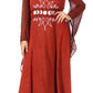 Sakkas Eve Women's Long Sleeve Casual Medieval Renaissance Celtic Maxi Dress Soft