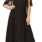 Sakkas Niam Women's Maxi Capelet Long Dress Celtic Medieval Renaissance Adjustable - Buy One Get One