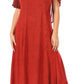 Sakkas Niam Women's Maxi Capelet Long Dress Celtic Medieval Renaissance Adjustable - Buy One Get One