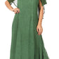 Sakkas Niam Women's Maxi Capelet Long Dress Celtic Medieval Renaissance Adjustable - Buy One Get One