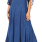 Sakkas Niam Women's Maxi Capelet Long Dress Celtic Medieval Renaissance Adjustable - Buy One Get One