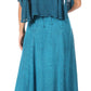 Sakkas Niam Women's Maxi Capelet Long Dress Celtic Medieval Renaissance Adjustable - Buy One Get One
