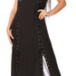 Sakkas Riva Women's Sleeveless Chemise + Over Dress Medieval Celtic Renaissance