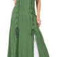 Sakkas Riva Women's Sleeveless Chemise + Over Dress Medieval Celtic Renaissance