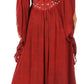 Sakkas Roisin Women's Medieval Celtic Renaissance Long Sleeve Costume Dress