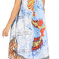 Sakkas Urbi Women's Casual African Print Beach Sleeveless Cover-up Caftan Dress - Buy One Get One