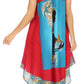 Sakkas Urbi Women's Casual African Print Beach Sleeveless Cover-up Caftan Dress - Buy One Get One