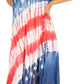 Sakkas Sara Women's Patriotic Flag Loose Summer Casual Dress Lightweight Print