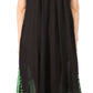 Sakkas Batik Hindi Cap Sleeve Caftan Dress / Cover Up