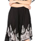 Sakkas Batik Hindi Cap Sleeve Caftan Dress / Cover Up