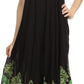Sakkas Batik Hindi Cap Sleeve Caftan Dress / Cover Up