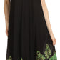Sakkas Batik Hindi Cap Sleeve Caftan Dress / Cover Up