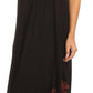 Sakkas Batik Hindi Cap Sleeve Caftan Dress / Cover Up