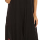 Sakkas Batik Hindi Cap Sleeve Caftan Dress / Cover Up