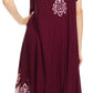 Sakkas Batik Hindi Cap Sleeve Caftan Dress / Cover Up