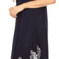 Sakkas Batik Hindi Cap Sleeve Caftan Dress / Cover Up