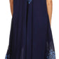 Sakkas Batik Hindi Cap Sleeve Caftan Dress / Cover Up