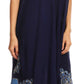 Sakkas Batik Hindi Cap Sleeve Caftan Dress / Cover Up