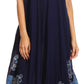 Sakkas Batik Hindi Cap Sleeve Caftan Dress / Cover Up