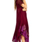 Sakkas Batik Hindi Cap Sleeve Caftan Dress / Cover Up