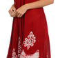 Sakkas Batik Hindi Cap Sleeve Caftan Dress / Cover Up