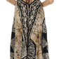 Sakkas Batik Medallion Handkerchief Hem Adjustable Dress