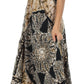 Sakkas Batik Medallion Handkerchief Hem Adjustable Dress