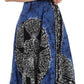Sakkas Batik Medallion Handkerchief Hem Adjustable Dress