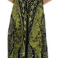 Sakkas Batik Medallion Handkerchief Hem Adjustable Dress