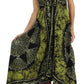 Sakkas Batik Medallion Handkerchief Hem Adjustable Dress