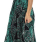 Sakkas Batik Medallion Handkerchief Hem Adjustable Dress