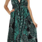 Sakkas Batik Medallion Handkerchief Hem Adjustable Dress