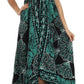 Sakkas Batik Medallion Handkerchief Hem Adjustable Dress